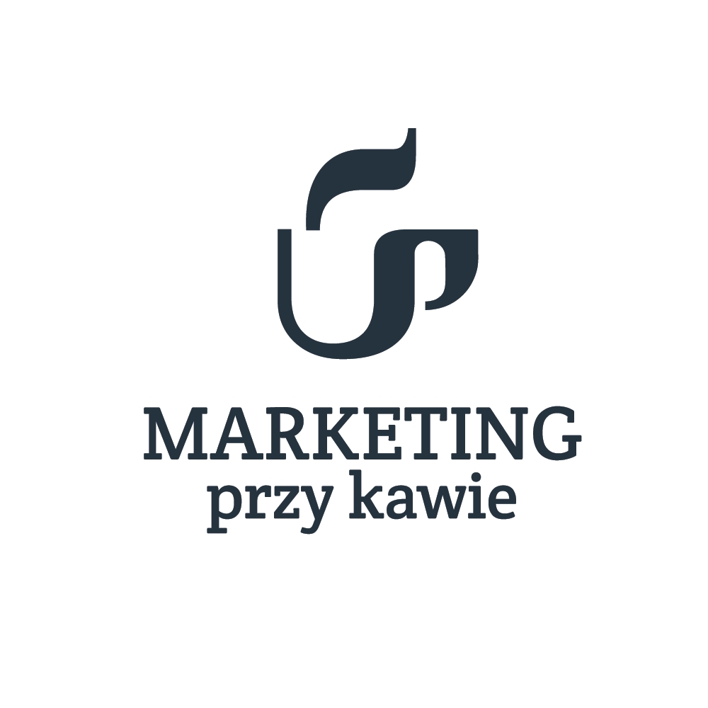 Marketing przy kawie logo zaakceptowane